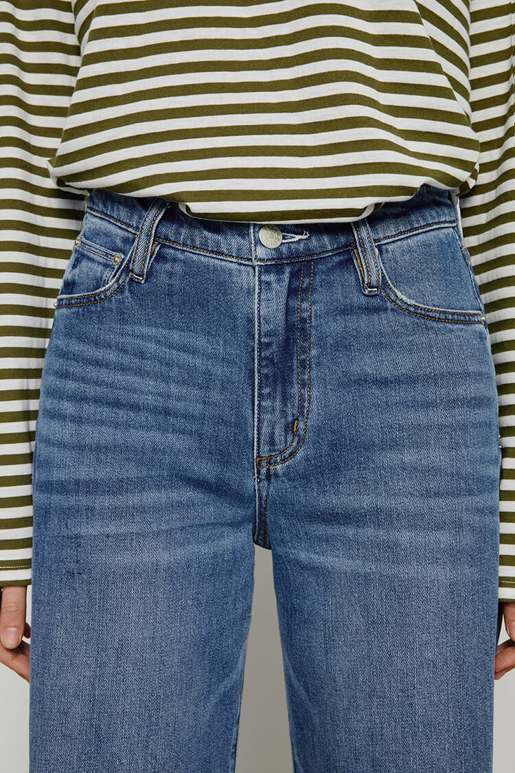 Angeles High Rise Baggy Jeans HJ103