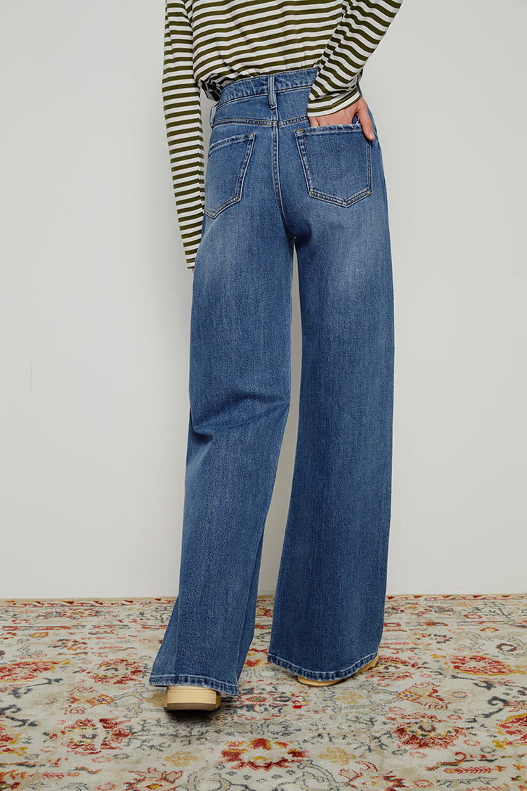 Angeles High Rise Baggy Jeans HJ103