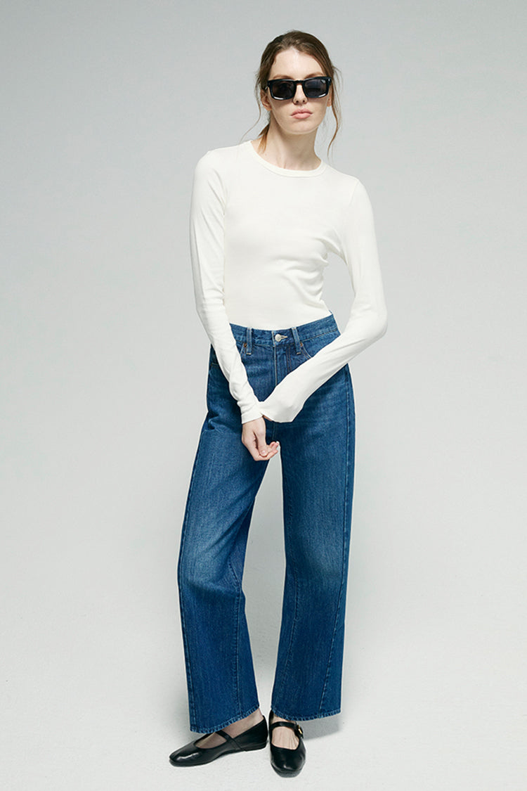 Crush Curve Ankle Jeans HJ052