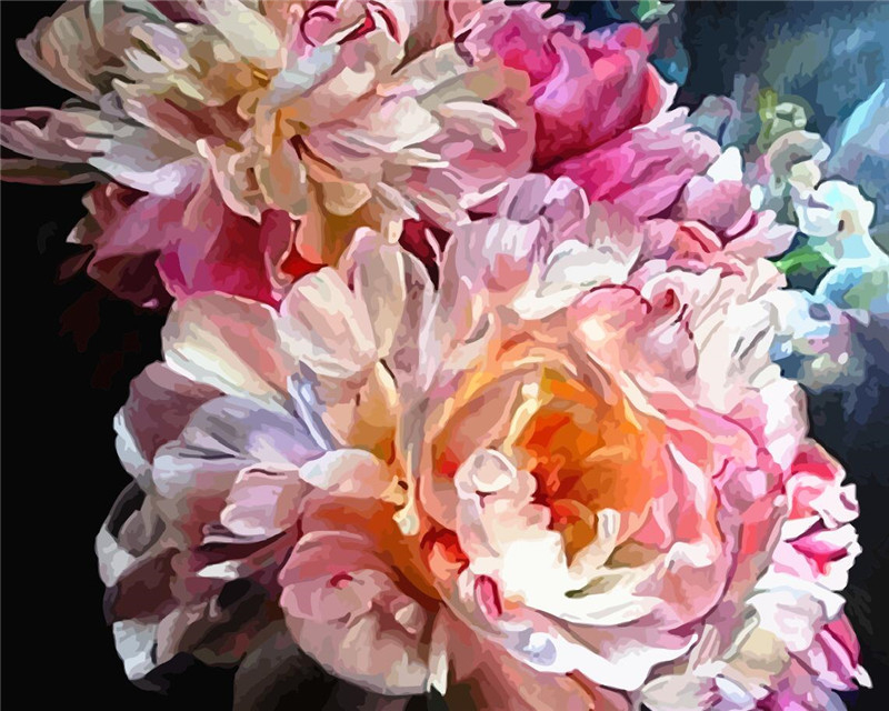 Flower & Woman Paint By Numbers Kit