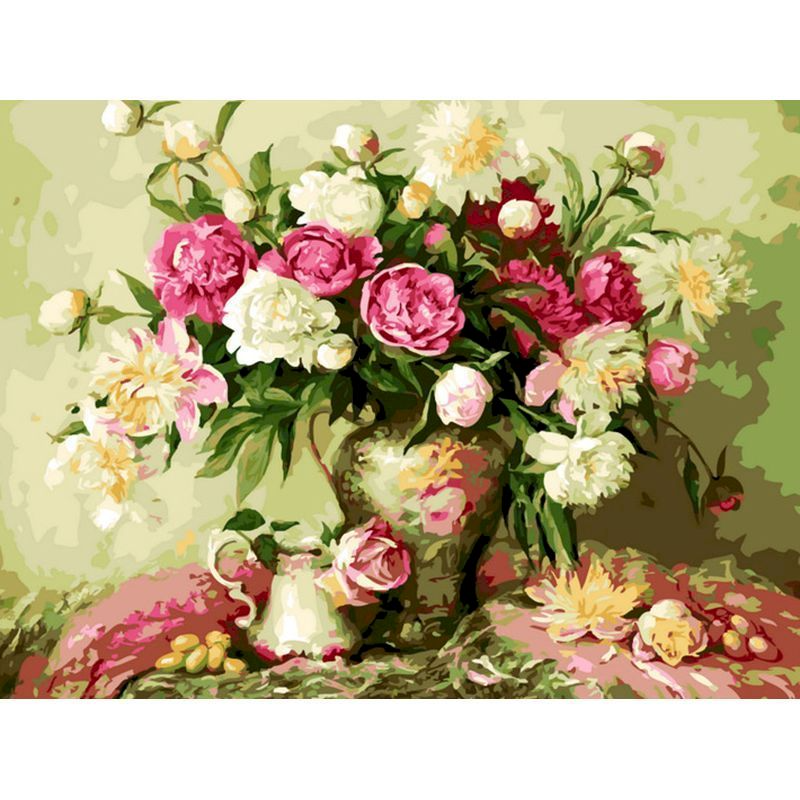 Flower & Woman Paint By Numbers Kit