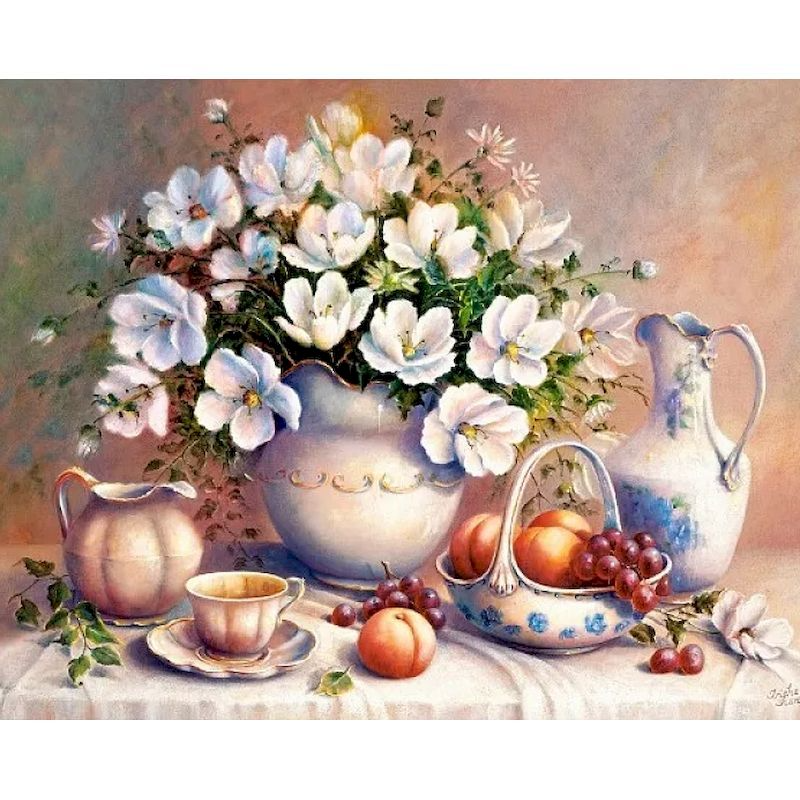 Flower & Woman Paint By Numbers Kit