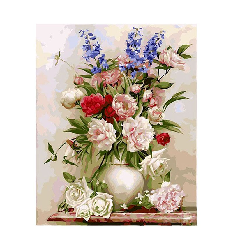Flower & Woman Paint By Numbers Kit