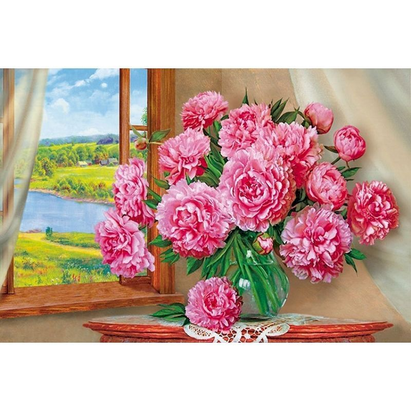 Flower & Woman Paint By Numbers Kit